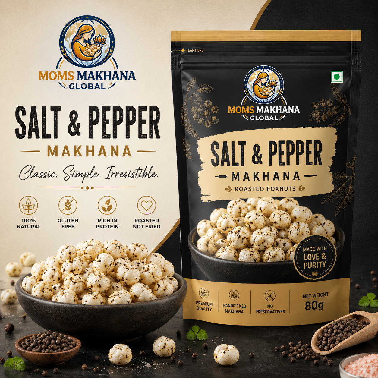 Salt & Pepper Makhana